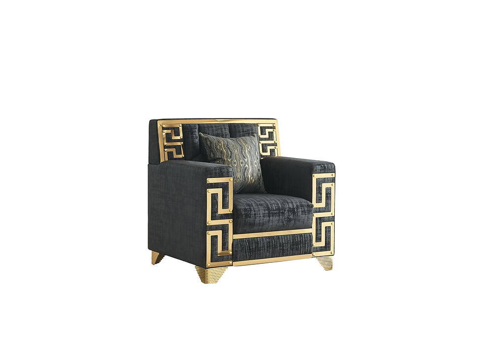 Hira Black Living Room Set by New Era Innovations at Eve Furniture