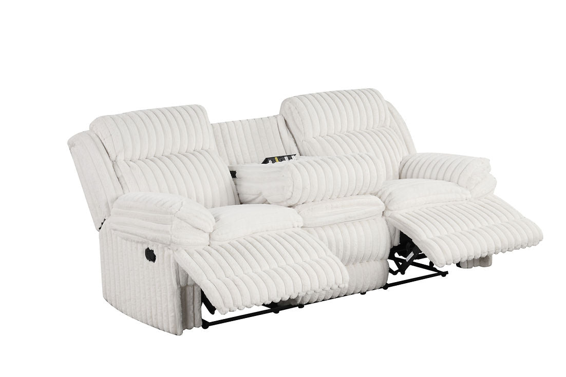 Mellow White 3-Piece Reclining Living Room Set by New Era Innovations at Eve Furniture