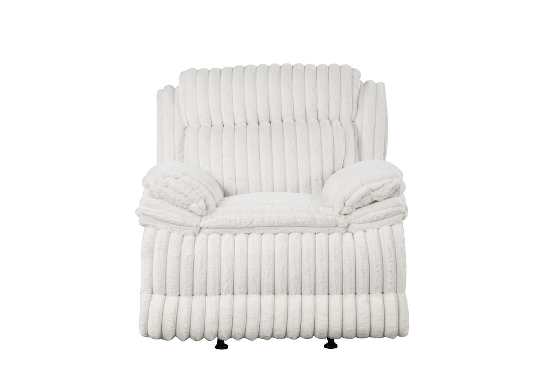 Mellow White 3-Piece Reclining Living Room Set by New Era Innovations at Eve Furniture