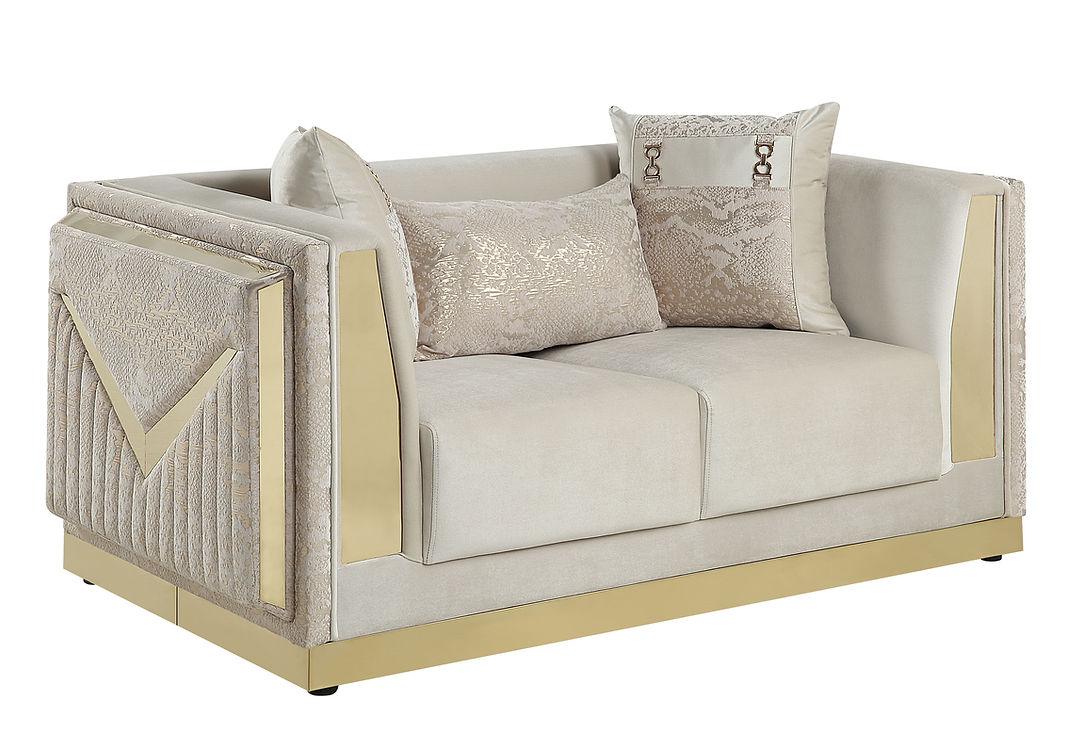 Monaco Cream Living Room Set by New Era Innovations at Eve Furniture
