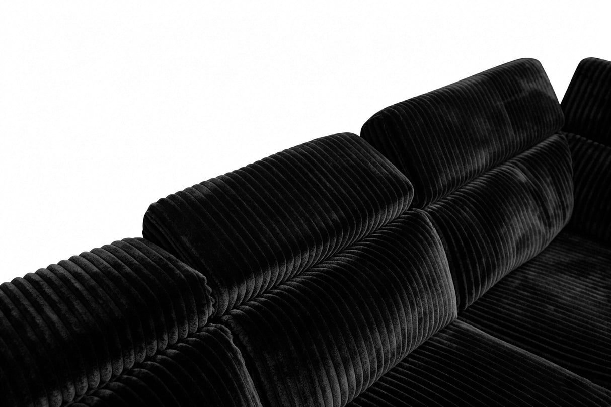 Yash Black 6-Piece Power Reclining Sectional