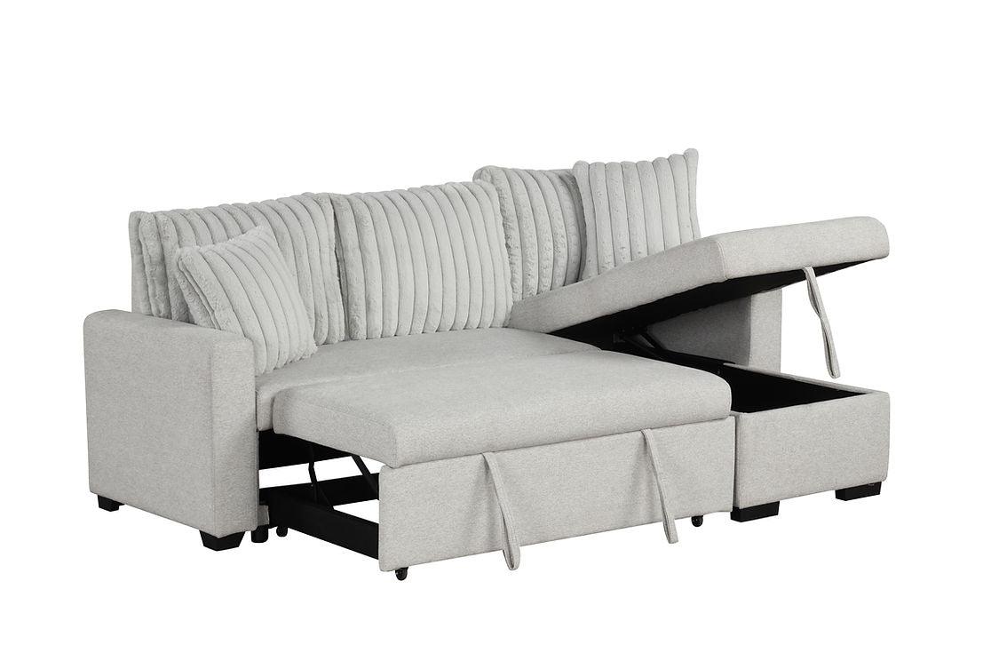 Nori Grey Sofa Chaise by New Era Innovations at Eve Furniture