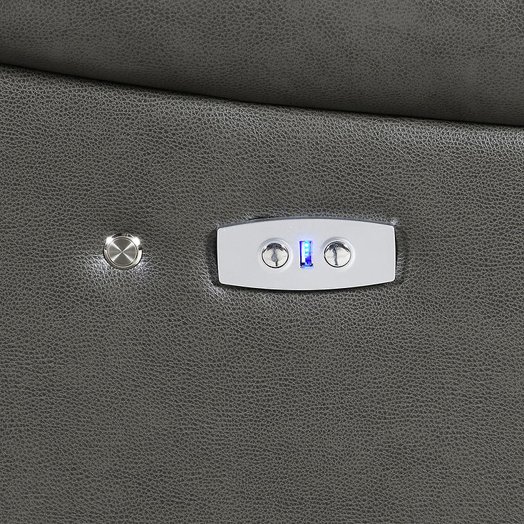 Sonic Grey Power Reclining Sectional by New Era Innovations at Eve Furniture