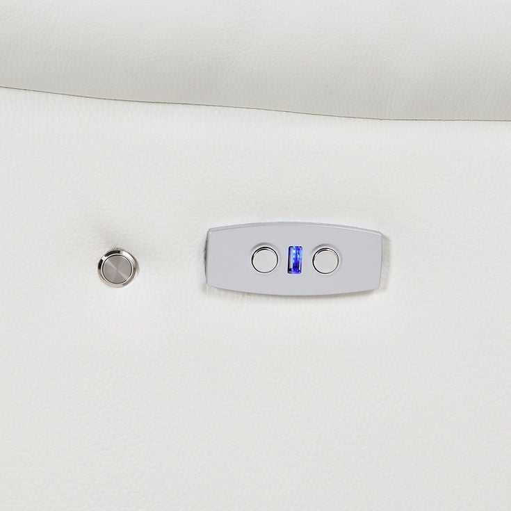 Sonic White Power Reclining Sectional by New Era Innovations at Eve Furniture