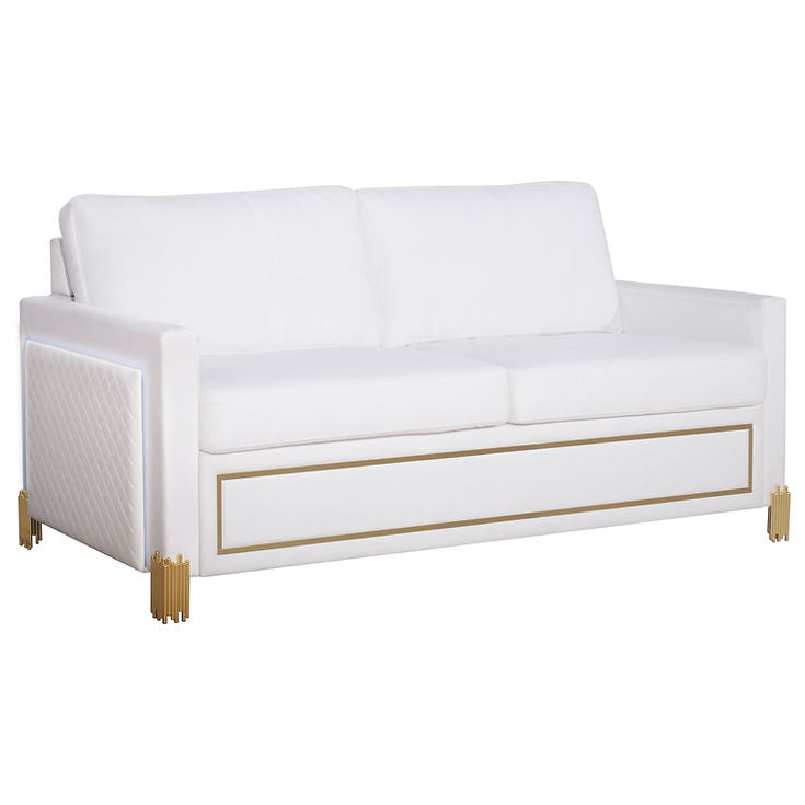 Glamor White Living Room Set by New Era Innovations at Eve Furniture