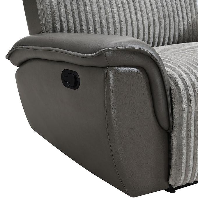 Twist Grey 3-Piece Reclining Living Room Set by New Era Innovations at Eve Furniture