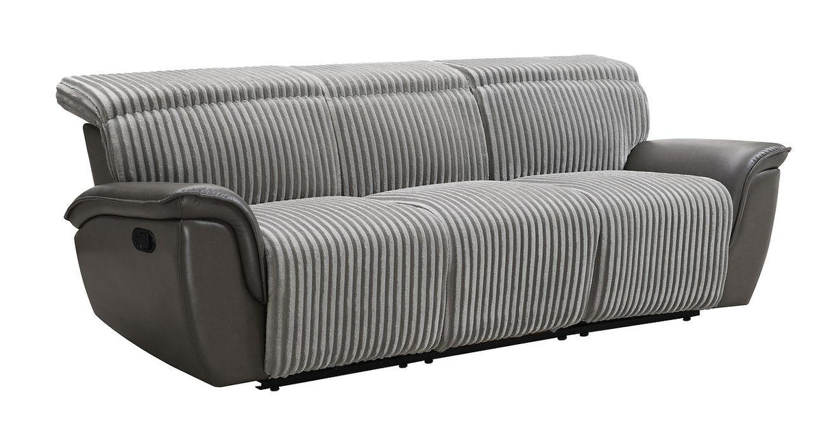 Twist Grey 3-Piece Reclining Living Room Set by New Era Innovations at Eve Furniture
