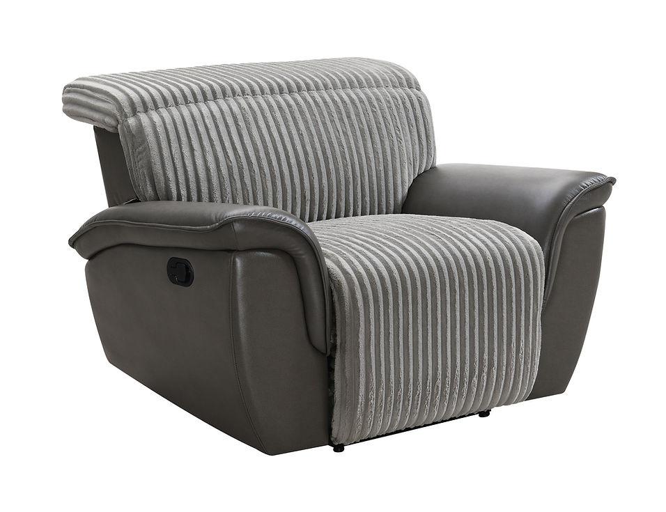 Twist Grey 3-Piece Reclining Living Room Set by New Era Innovations at Eve Furniture