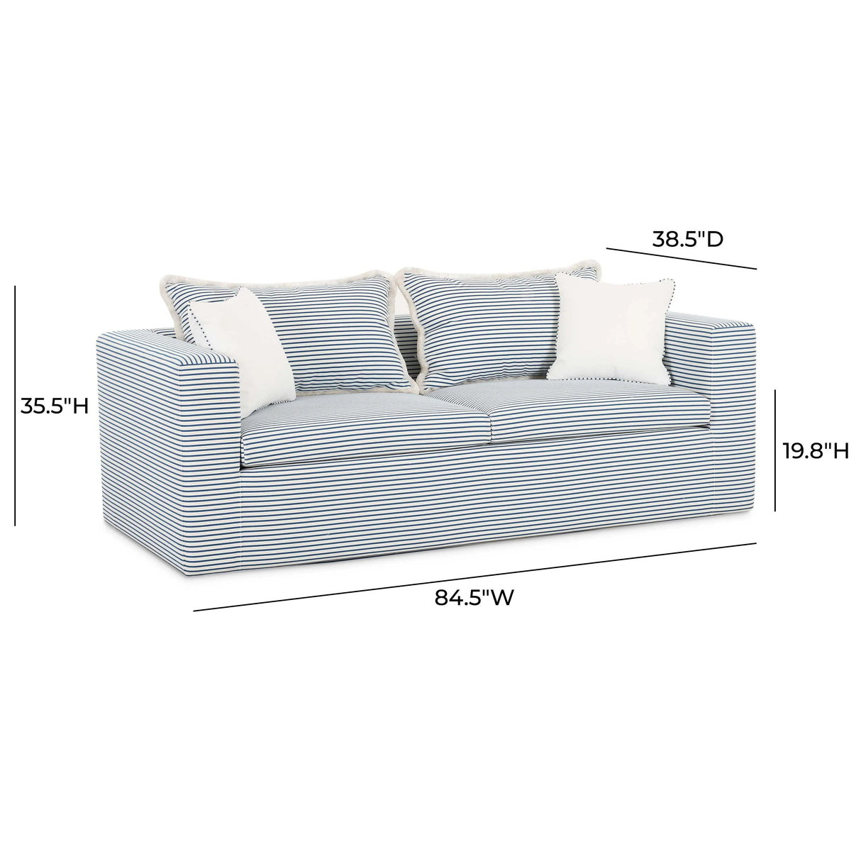 Salty Striped Outdoor Sofa by TOV Furniture at Eve Furniture