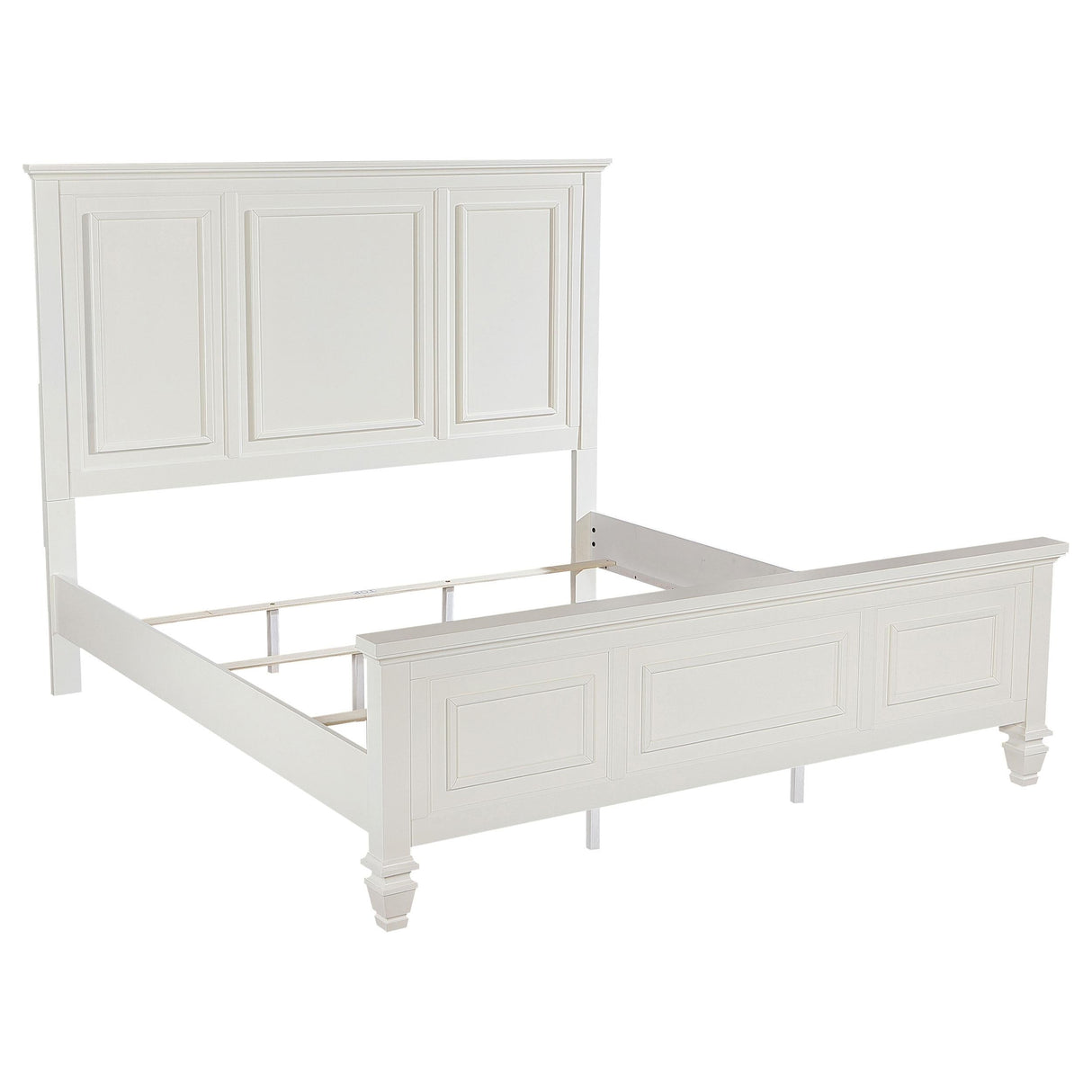 Sandy Beach Cream White Eastern King Panel Bed by Coaster at Eve Furniture