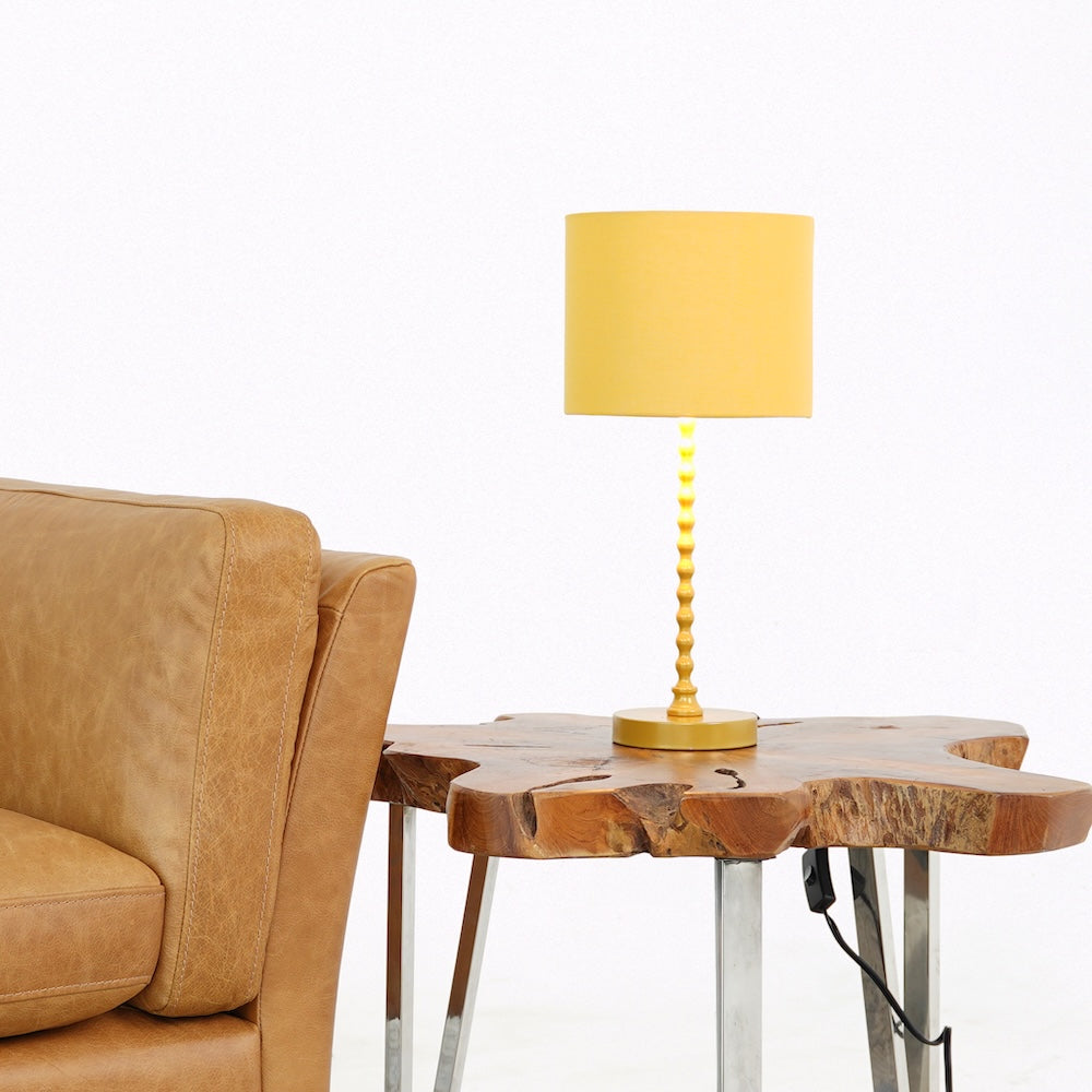 Sereno Table Lamp Ochre and Gold by Ashcroft Imports at Eve Furniture
