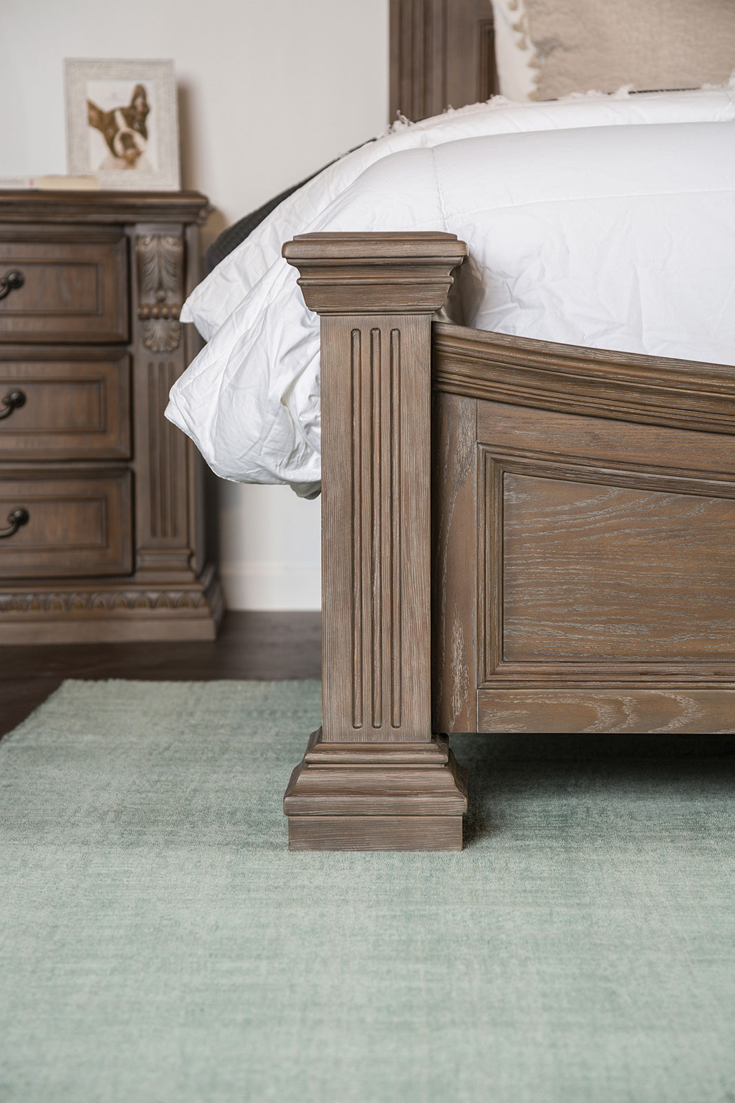 Seven Oaks Weathered Oak King Bed by Furniture of America at Eve Furniture