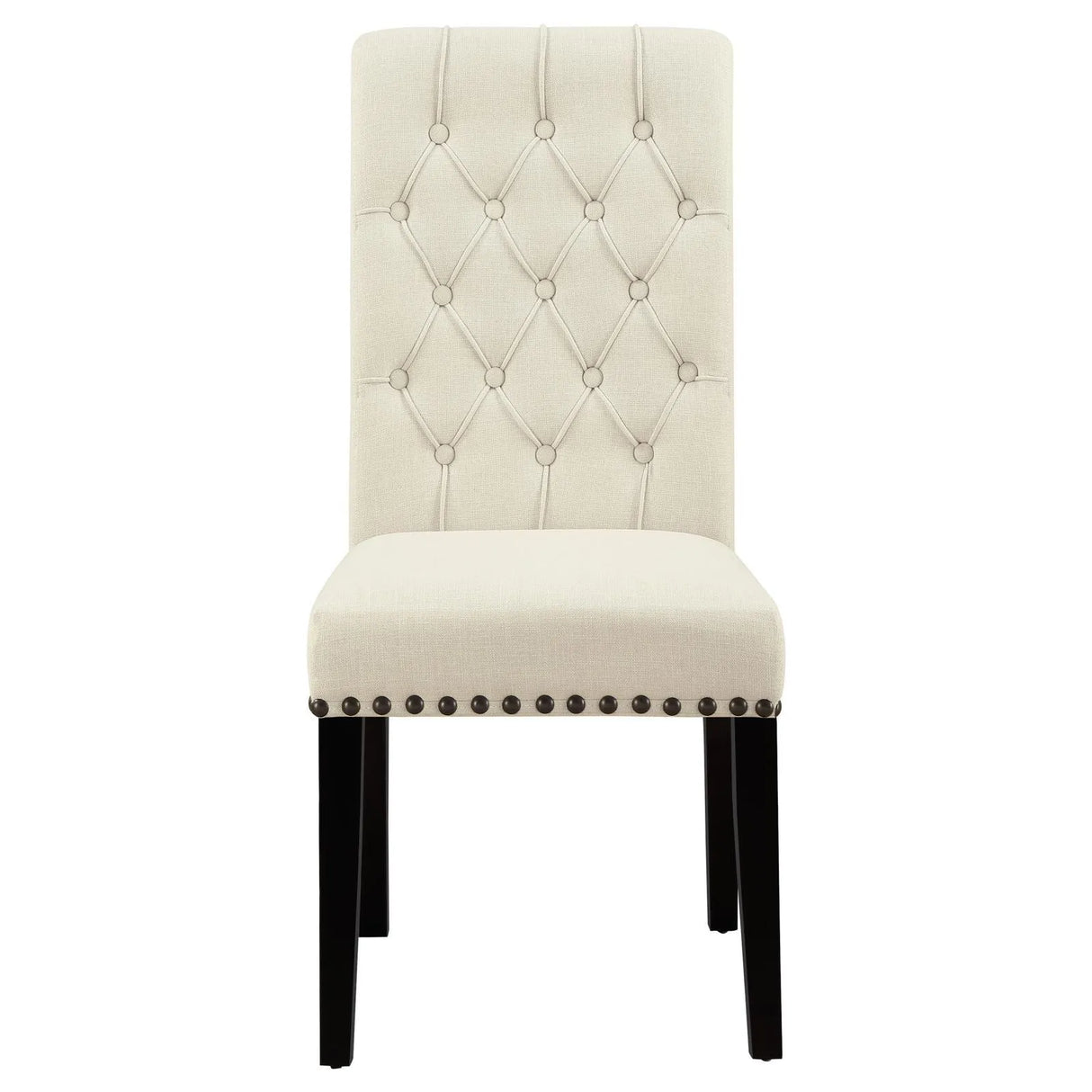 Sherry Beige Fabric 5-Piece Round Dining Set by Coaster at Eve Furniture