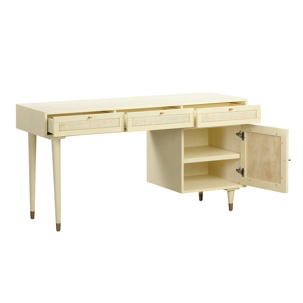 Sierra Cane Desk by TOV Furniture at Eve Furniture