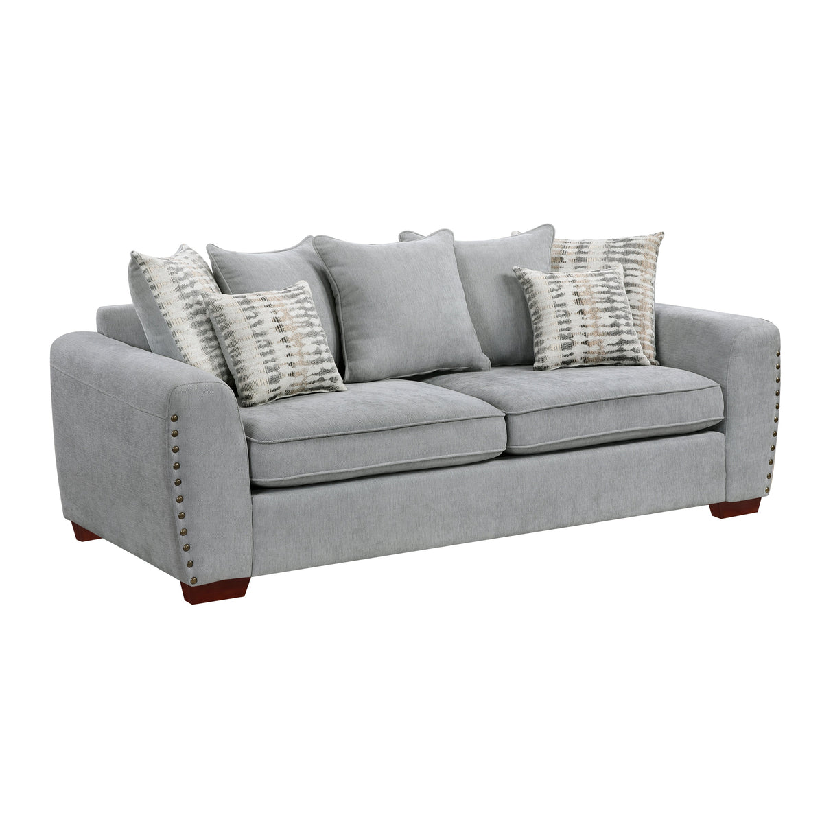 Silverthorne Gray Sofa by Homelegance at Eve Furniture