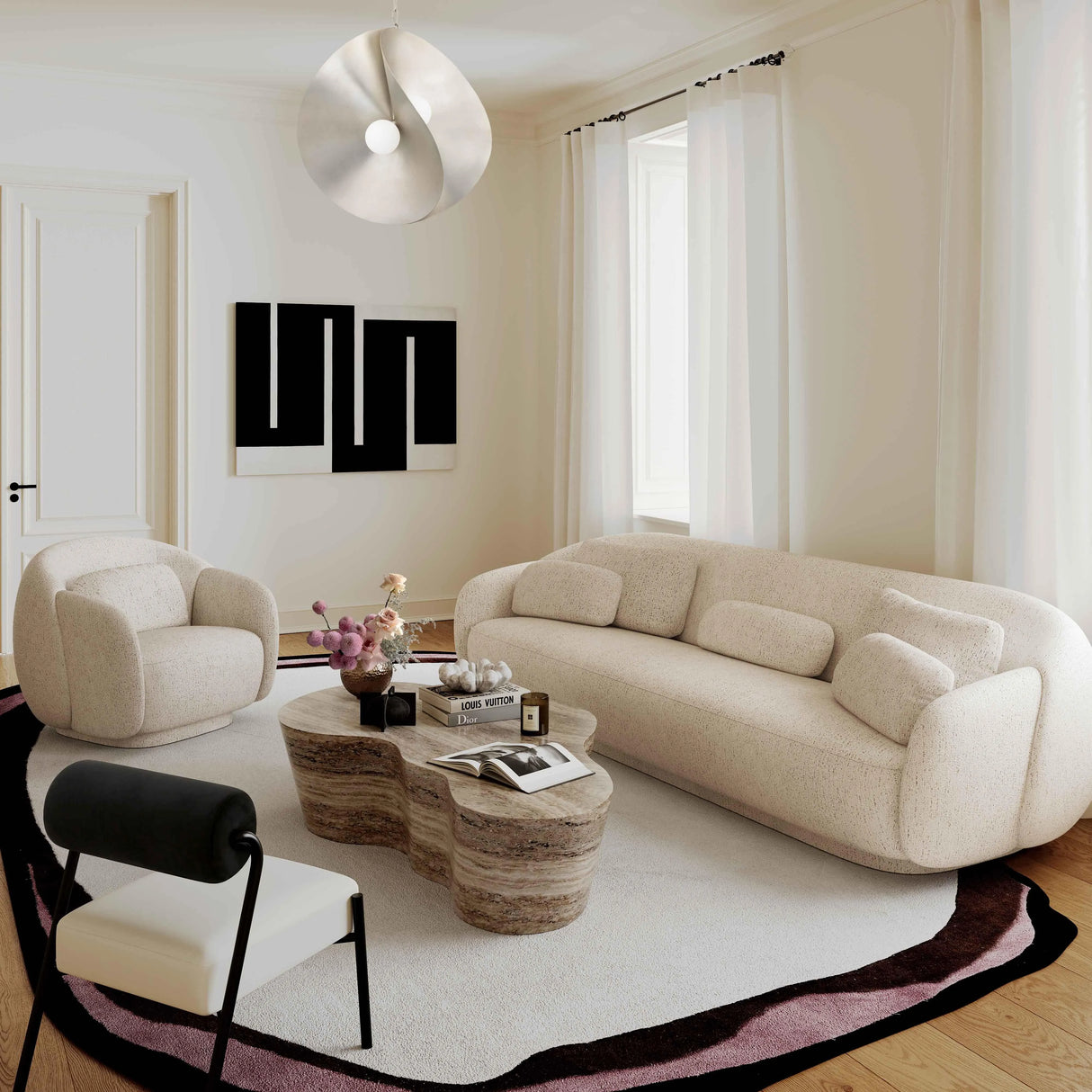 Slab Concrete Indoor / Outdoor Coffee Table by TOV Furniture at Eve Furniture