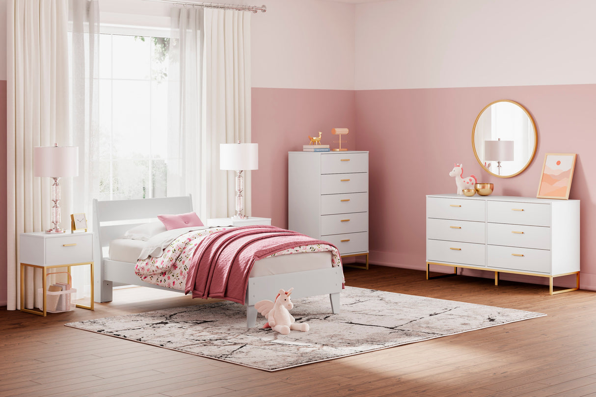 Socalle Two-tone Youth Platform Bedroom Set by Ashley at Eve Furniture