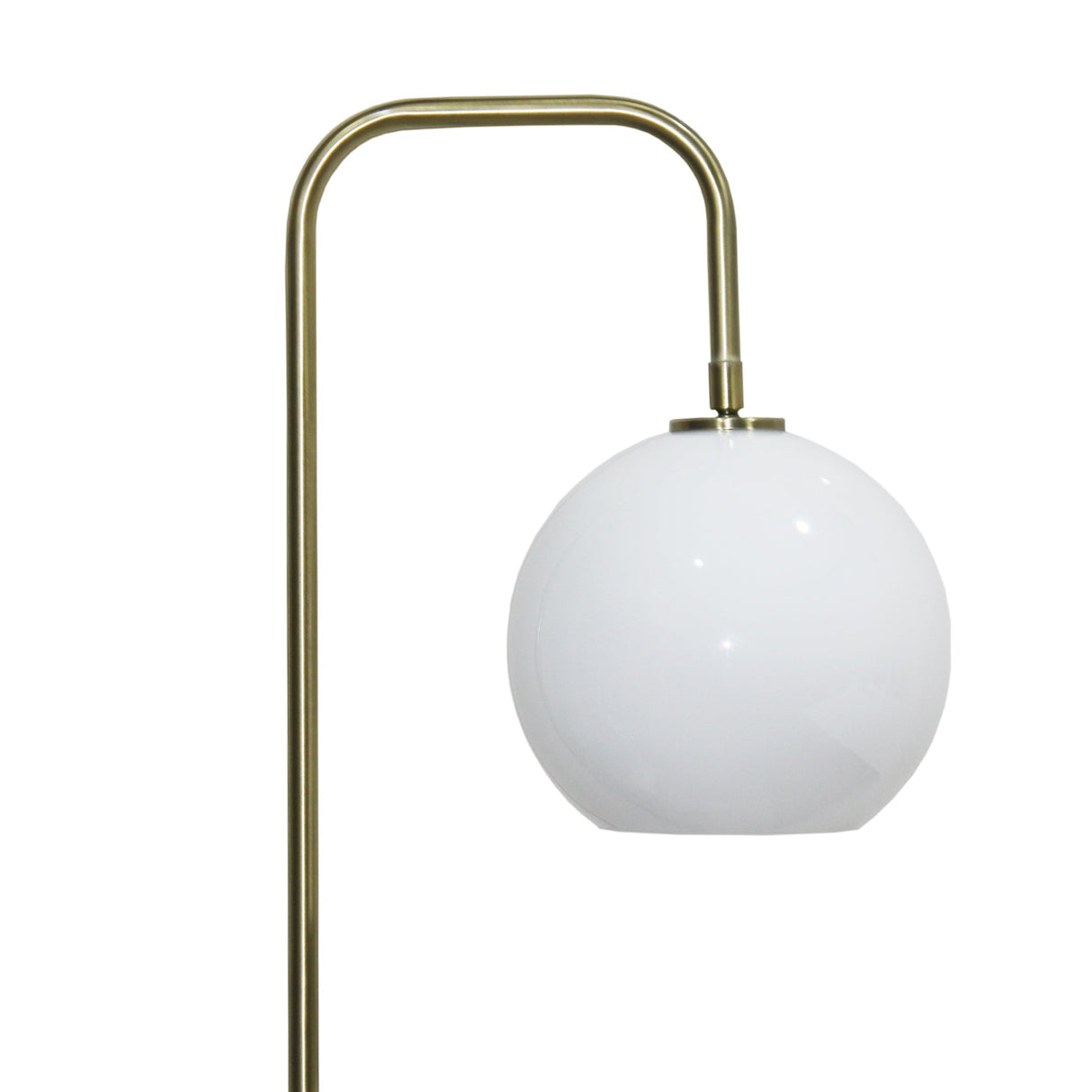 Solaris White Lampshade Floor Lamp by Ashcroft Imports at Eve Furniture