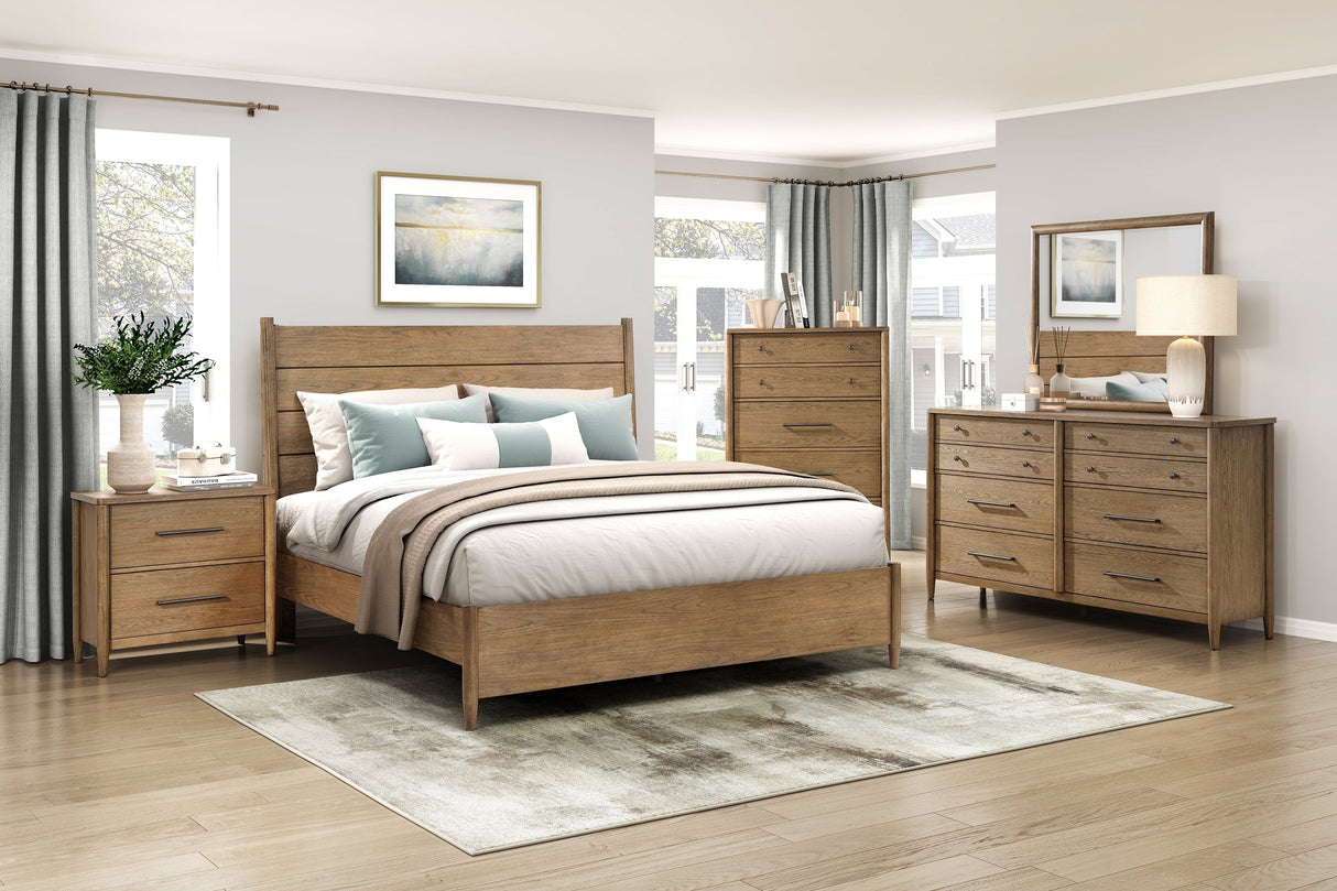 Sonoma Oak Platform Bedroom Set by Homelegance at Eve Furniture