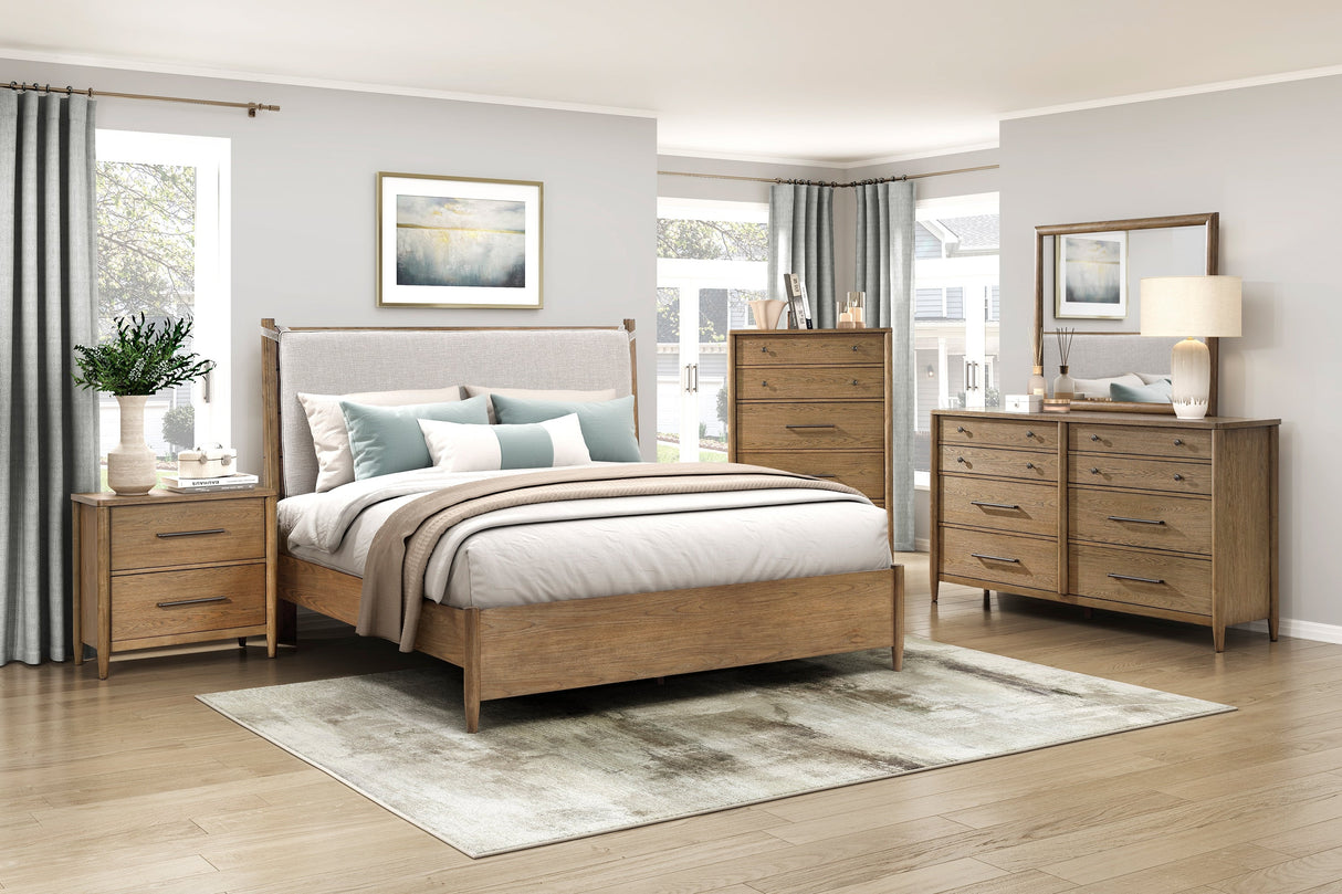 Sonoma Oak Platform Bedroom Set by Homelegance at Eve Furniture