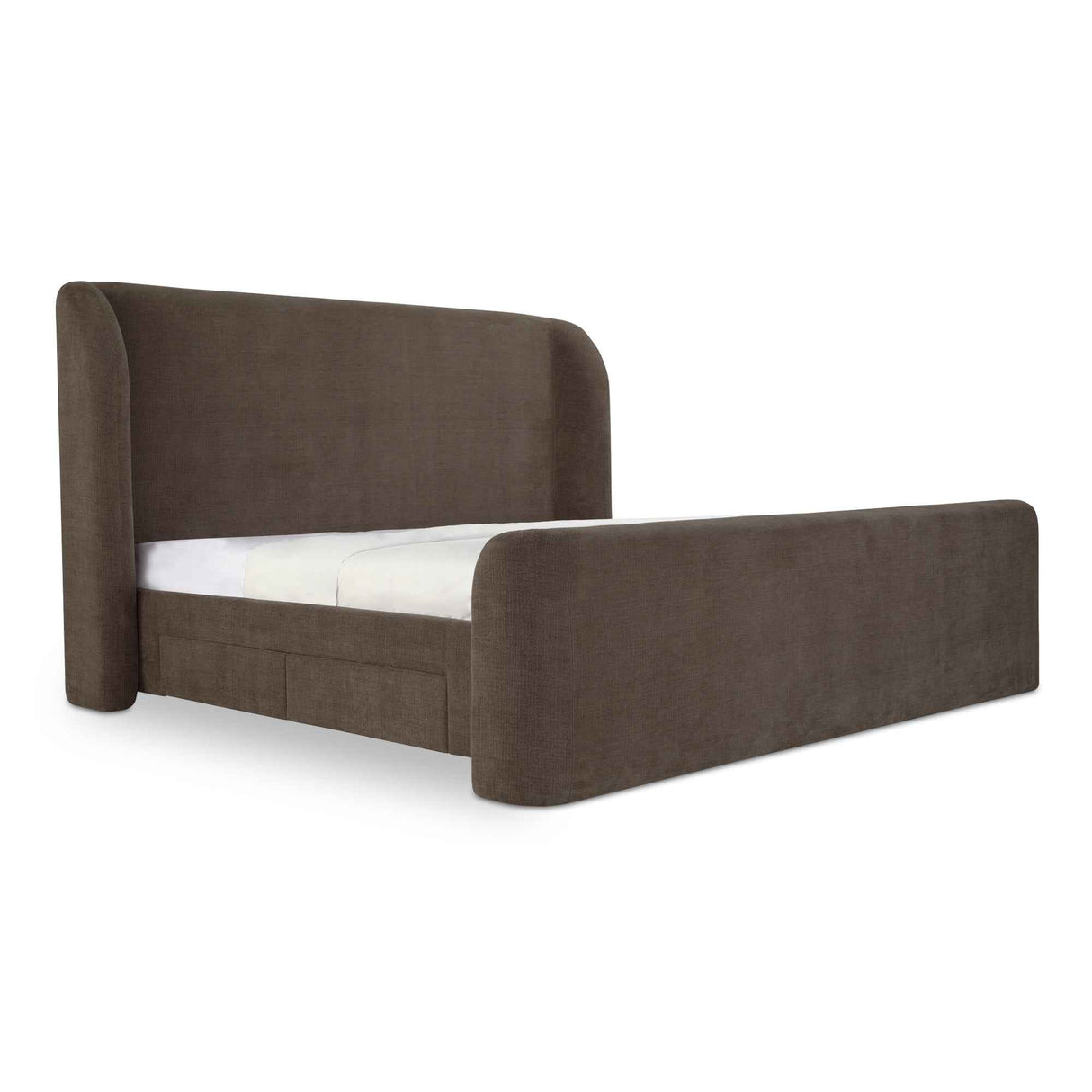 Sophia Brown Queen Storage Bed