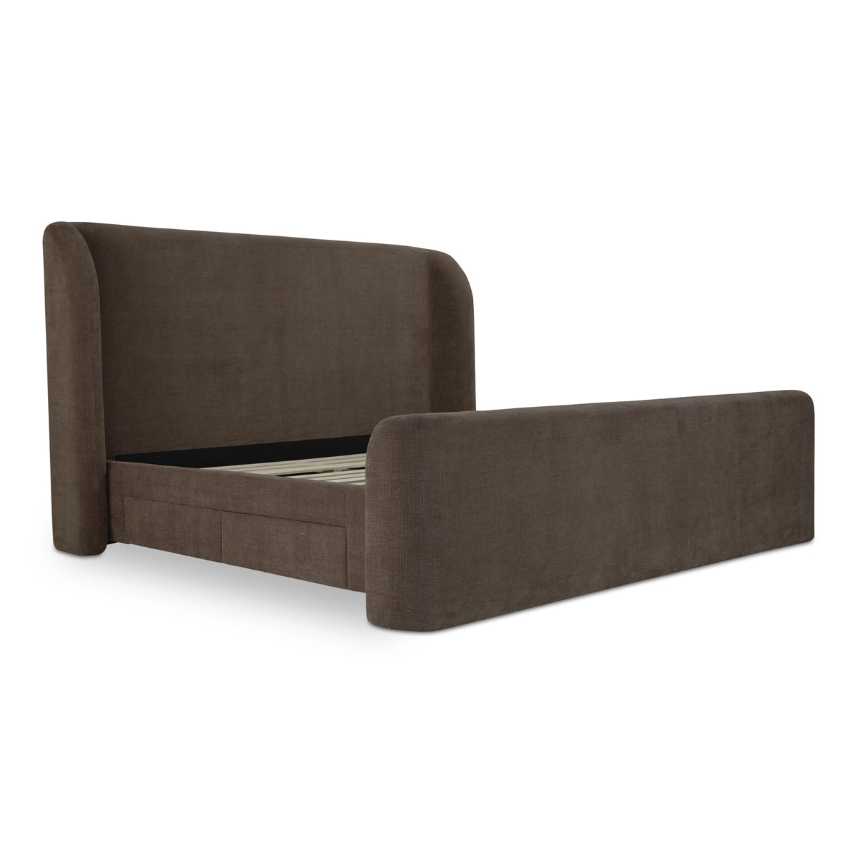 Sophia Brown Queen Storage Bed by Moe's Home at Eve Furniture