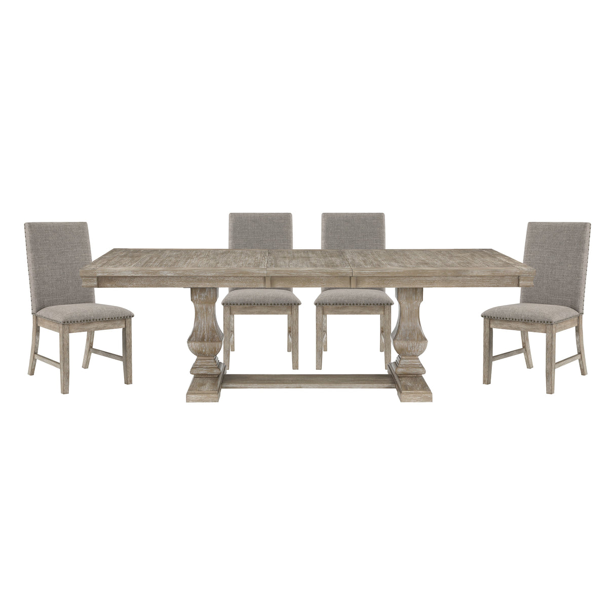 Southlake Brownish Gray Extendable Dining Set by Homelegance at Eve Furniture
