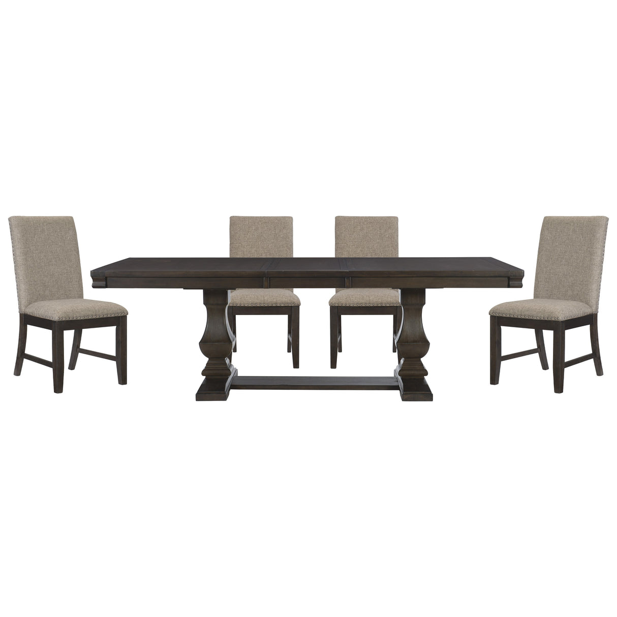 Southlake Wire Brushed Rustic Brown Dining Set by Homelegance at Eve Furniture