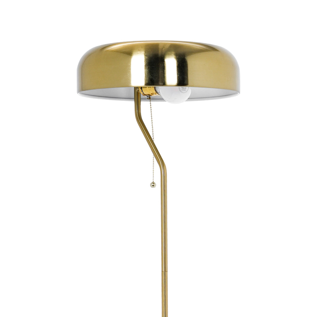Spectra Floor Lamp - Gold outer and White inner by Ashcroft Imports at Eve Furniture