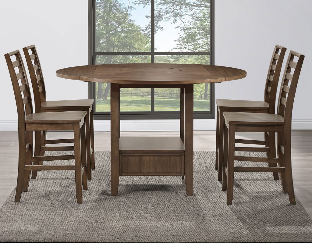 Java 5-Piece Drop-leaf Counter Height Set by Steve Silver at Eve Furniture