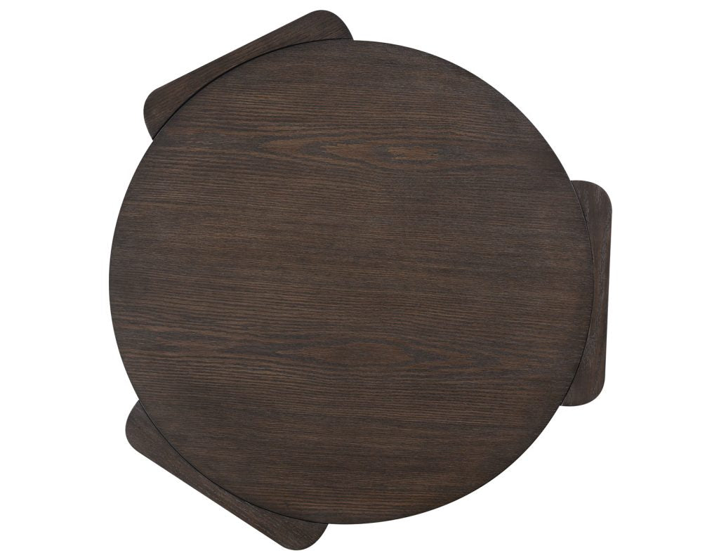 Salina 32.5″ Round Coffee Table Castered