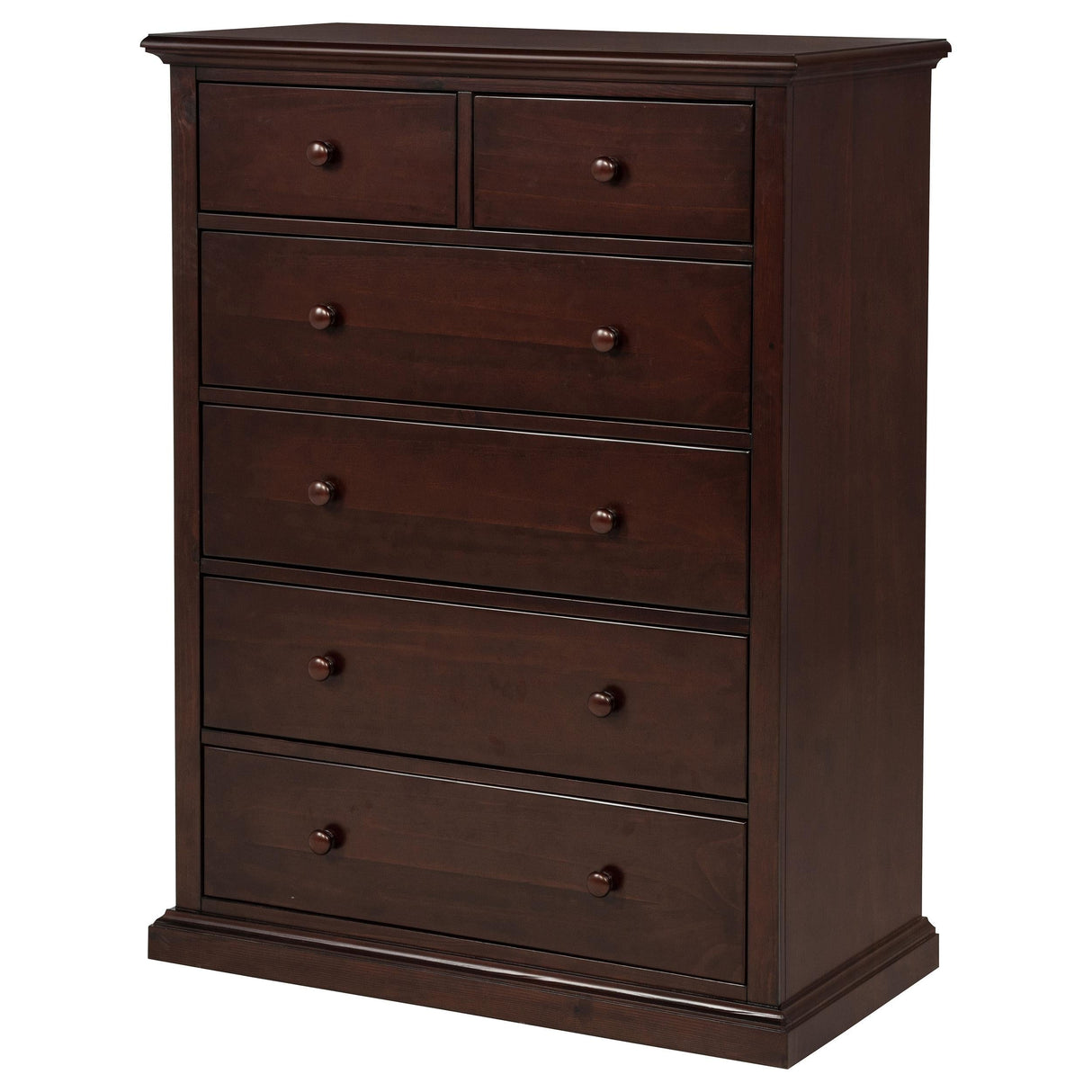 Sumerlin 6-drawer Bedroom Chest of Drawers Cappuccino by Coaster at Eve Furniture