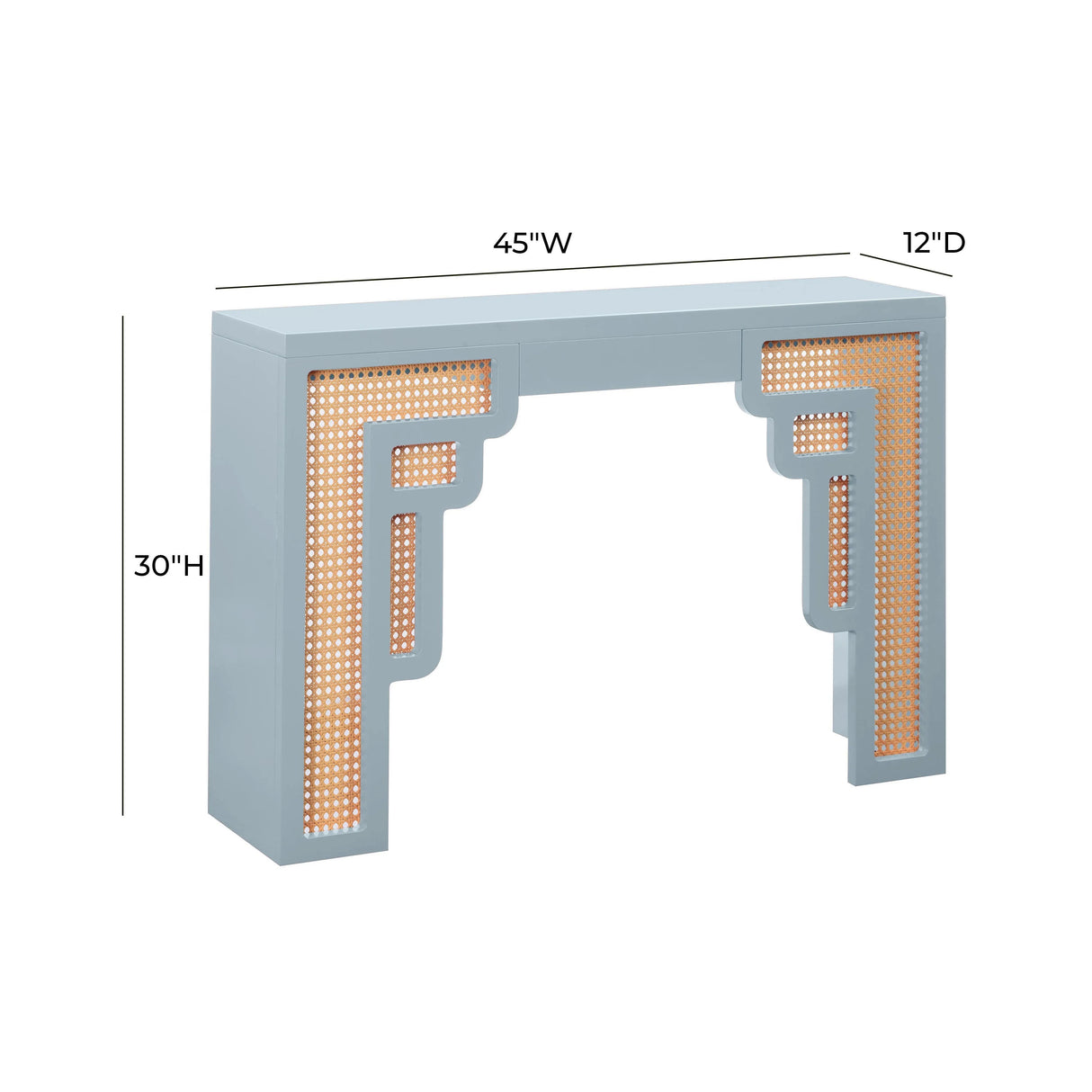 Suzie Rattan Console Table by TOV Furniture at Eve Furniture