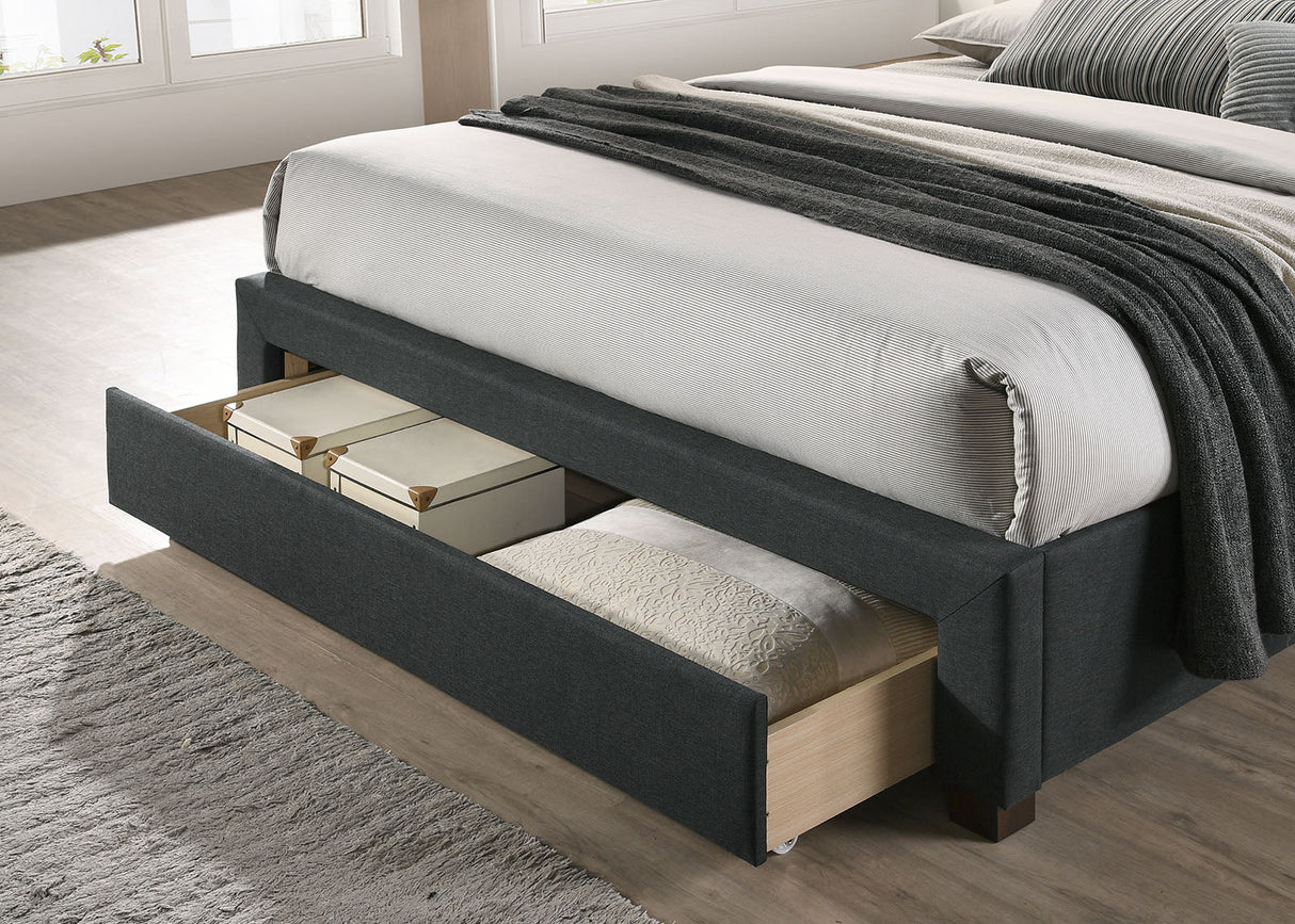 Sybella Dark Gray King Bed by Furniture of America at Eve Furniture
