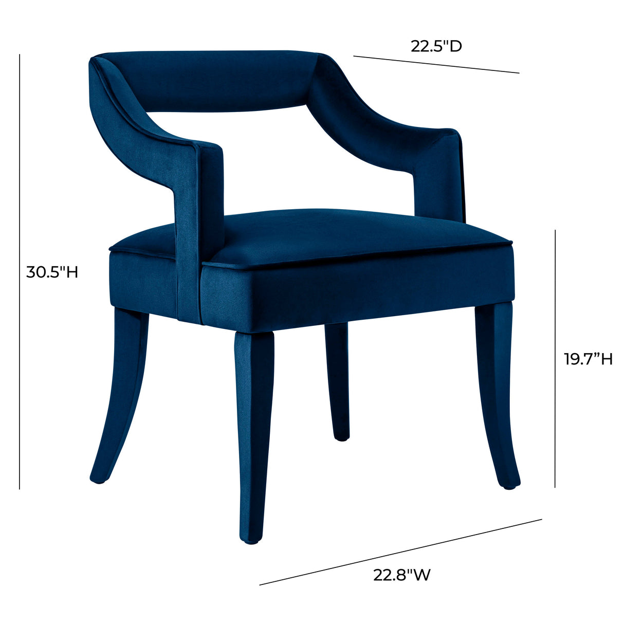 Tiffany Velvet Chair by TOV Furniture at Eve Furniture