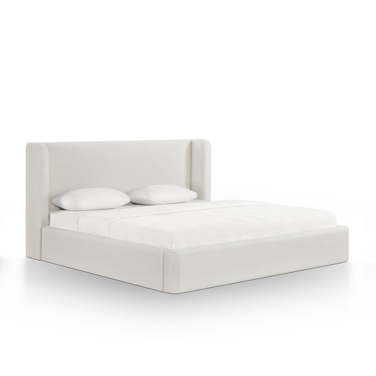 Harmony Cream Performance Chenille King Bed