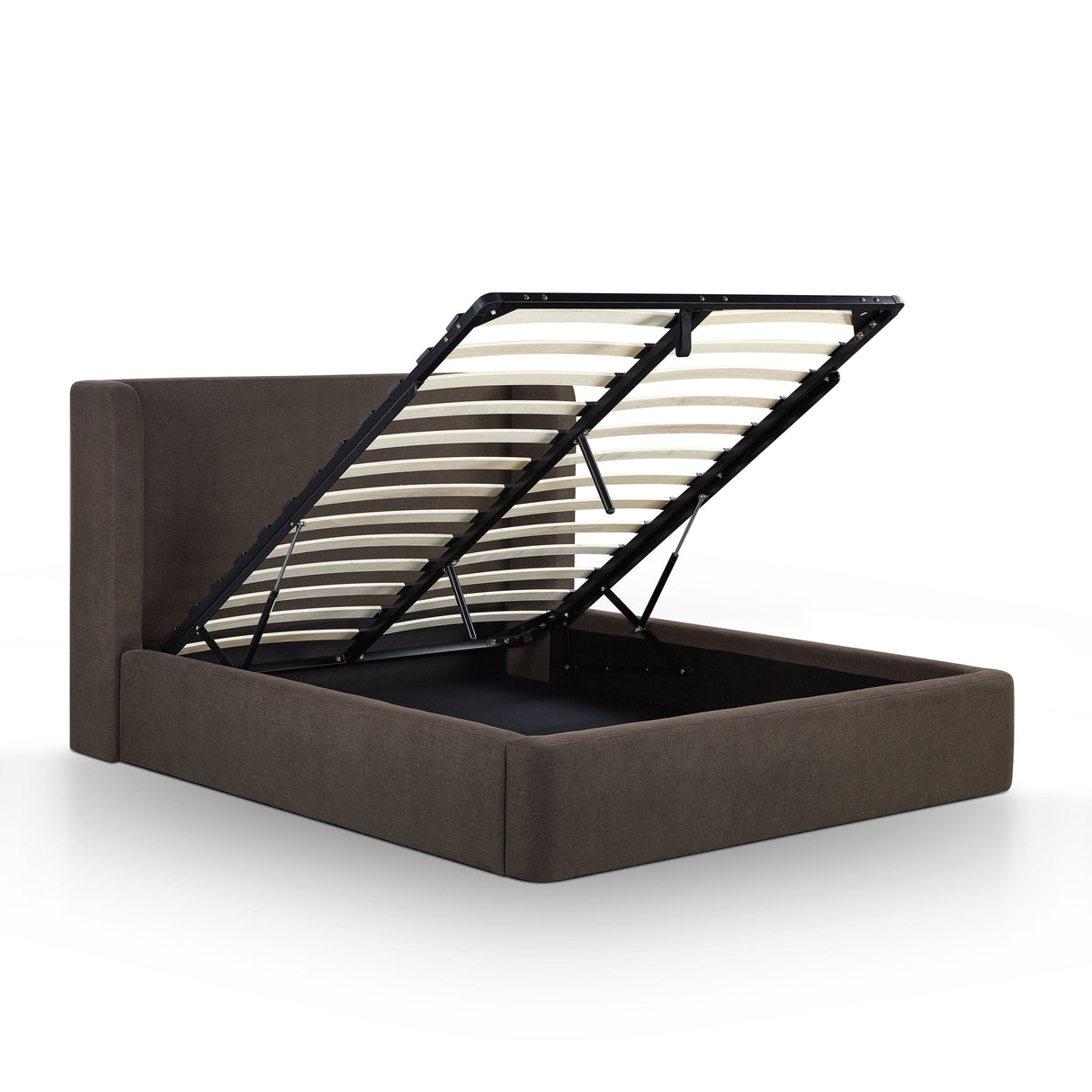 Harmony Chocolate Brown Performance Chenille Queen Bed