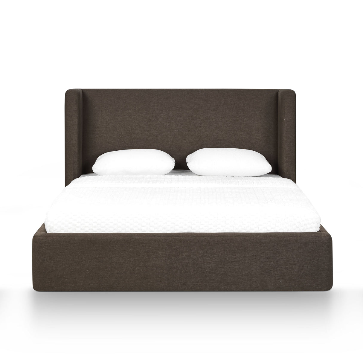 Harmony Chocolate Brown Performance Chenille Queen Bed