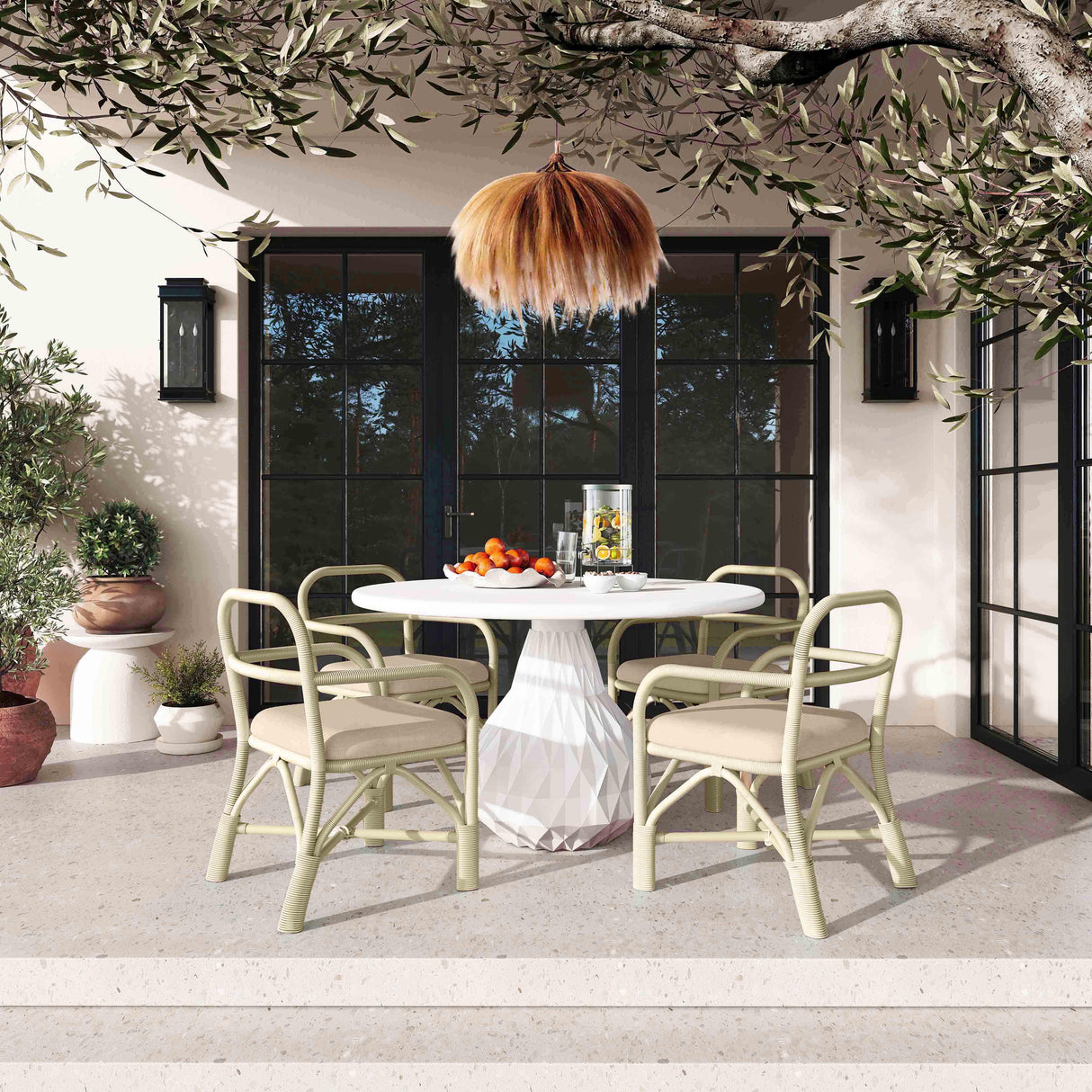 Ginny Rattan Dining Chair by TOV Furniture at Eve Furniture