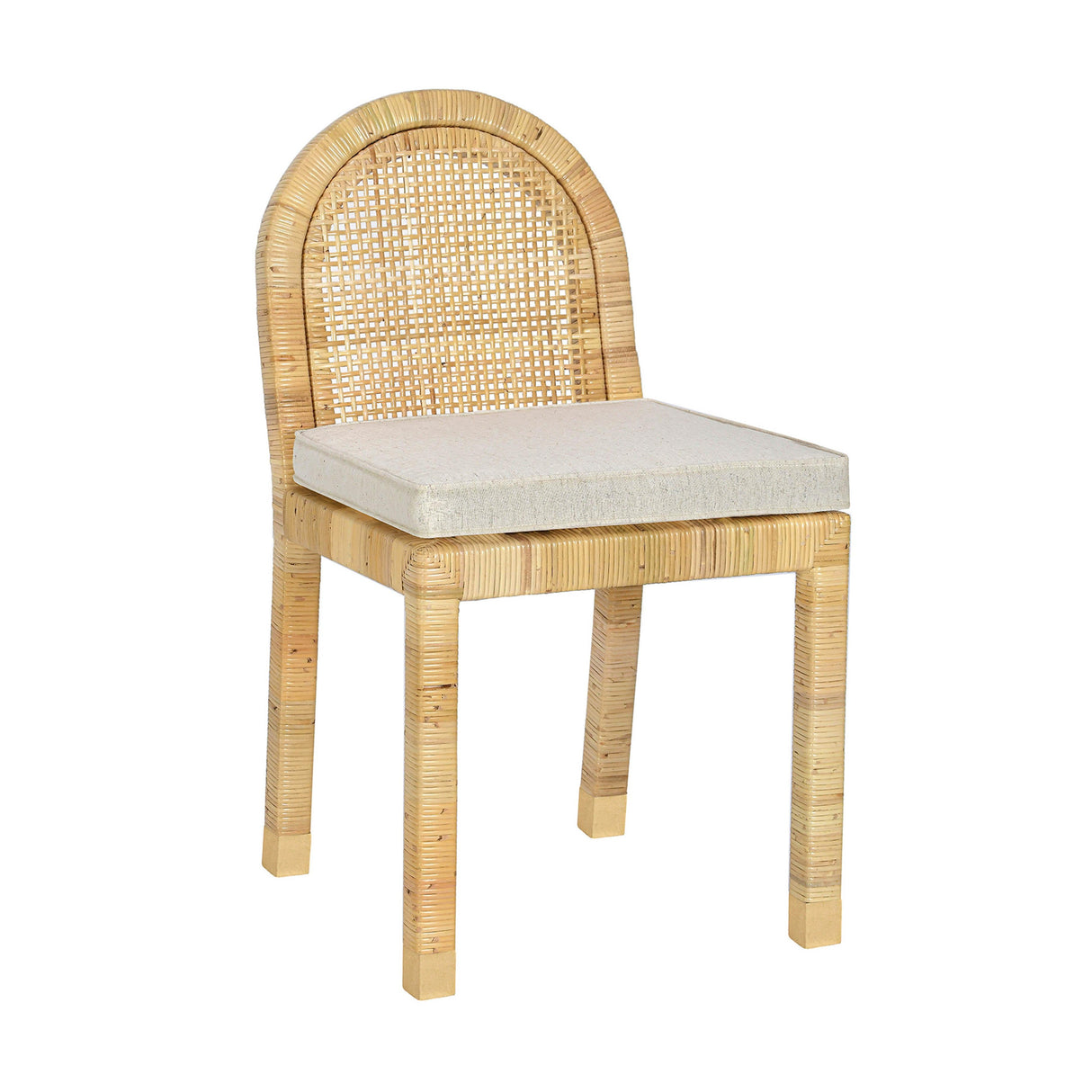 Amara Cream Linen Arched Dining Chair by TOV Furniture at Eve Furniture