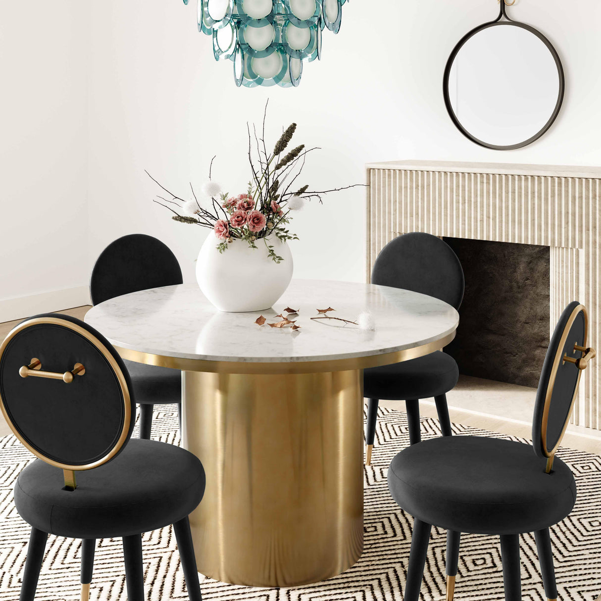 Kylie Velvet Dining Chair by TOV Furniture at Eve Furniture