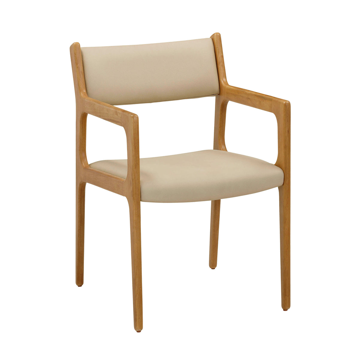 Ari Cream Performance Vegan Leather Dining Chair - Set of 2 by TOV Furniture at Eve Furniture
