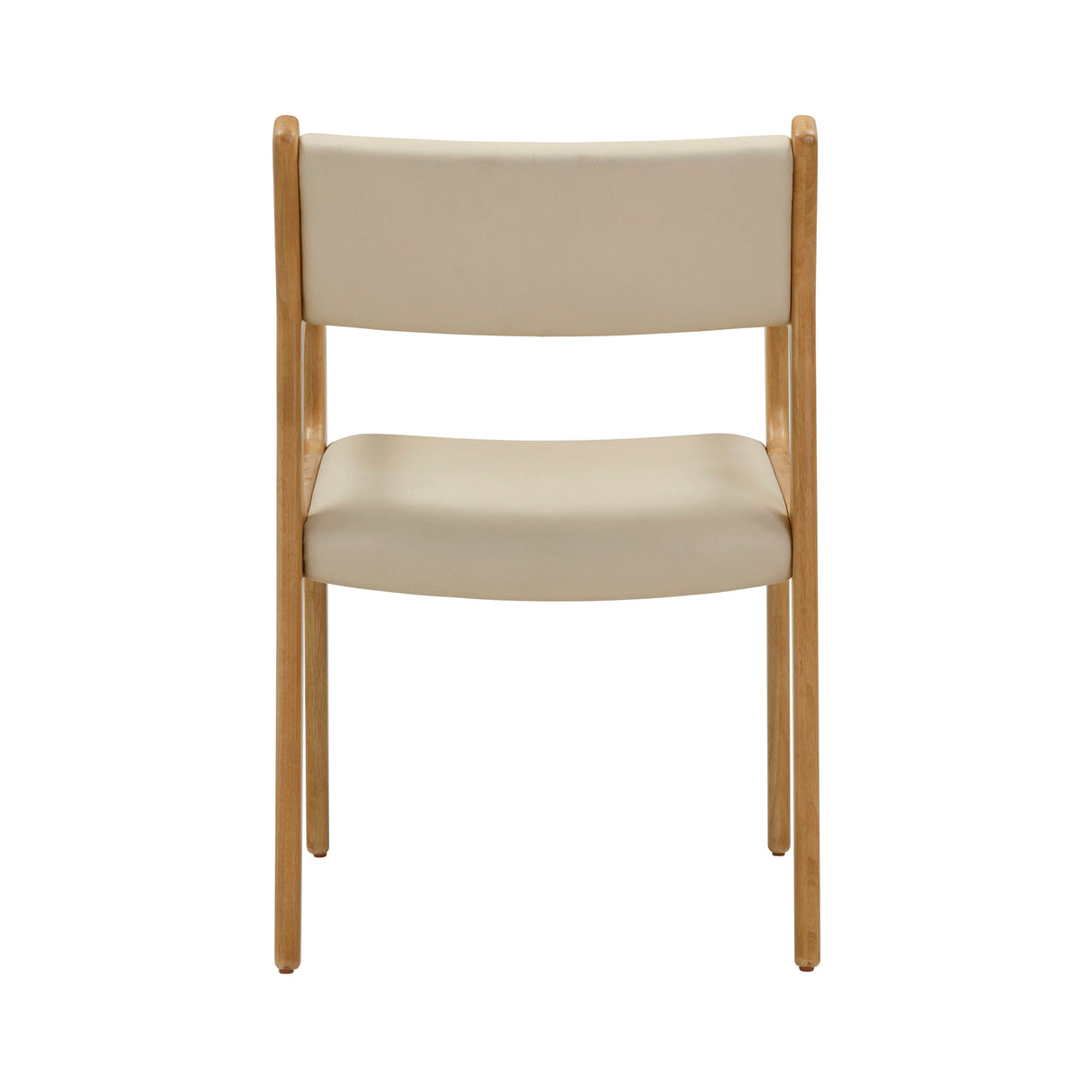 Ari Cream Performance Vegan Leather Dining Chair - Set of 2 by TOV Furniture at Eve Furniture