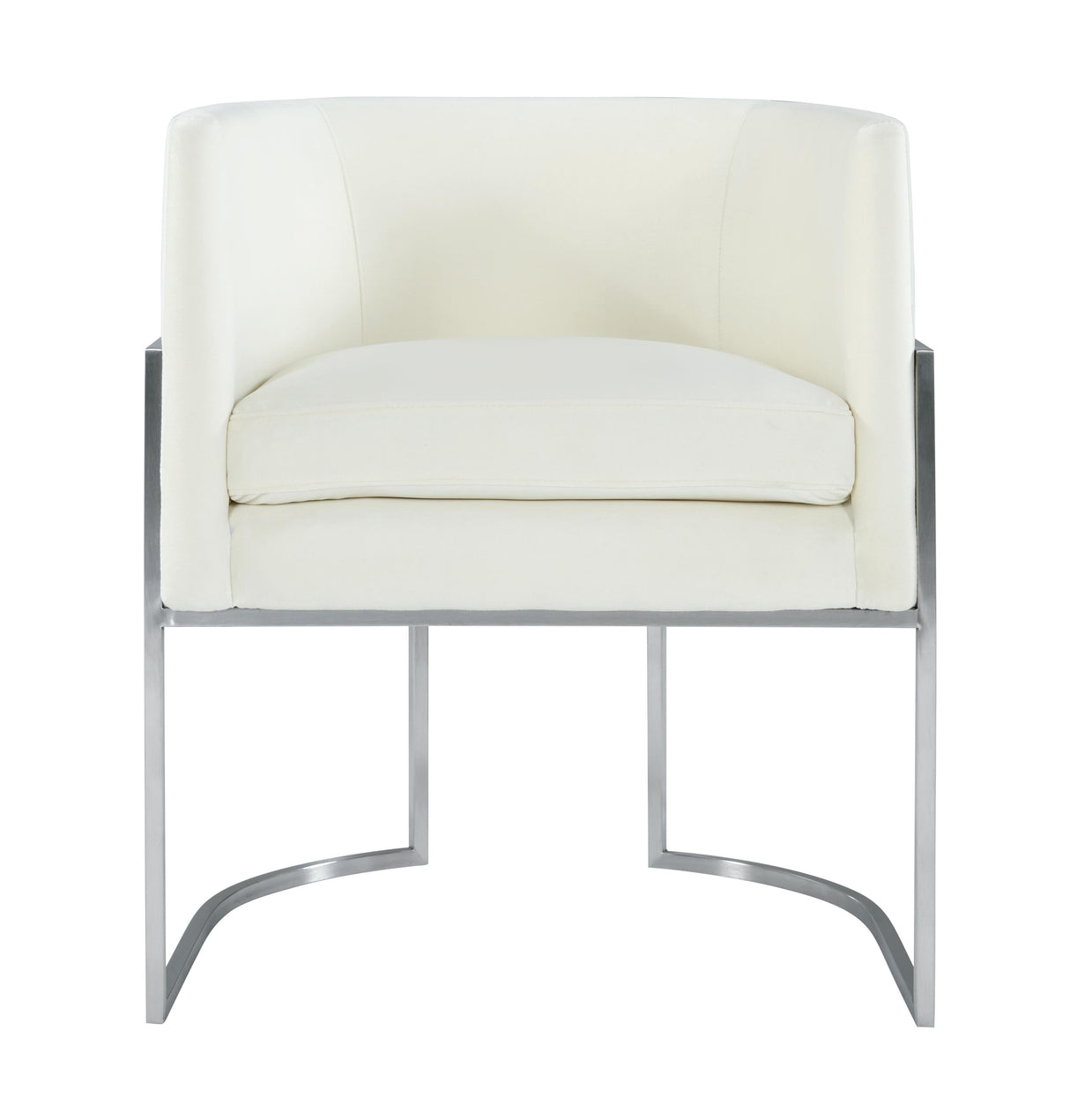 Giselle Velvet Dining Chair with Silver Base by Inspire Me! Home Decor by TOV Furniture at Eve Furniture