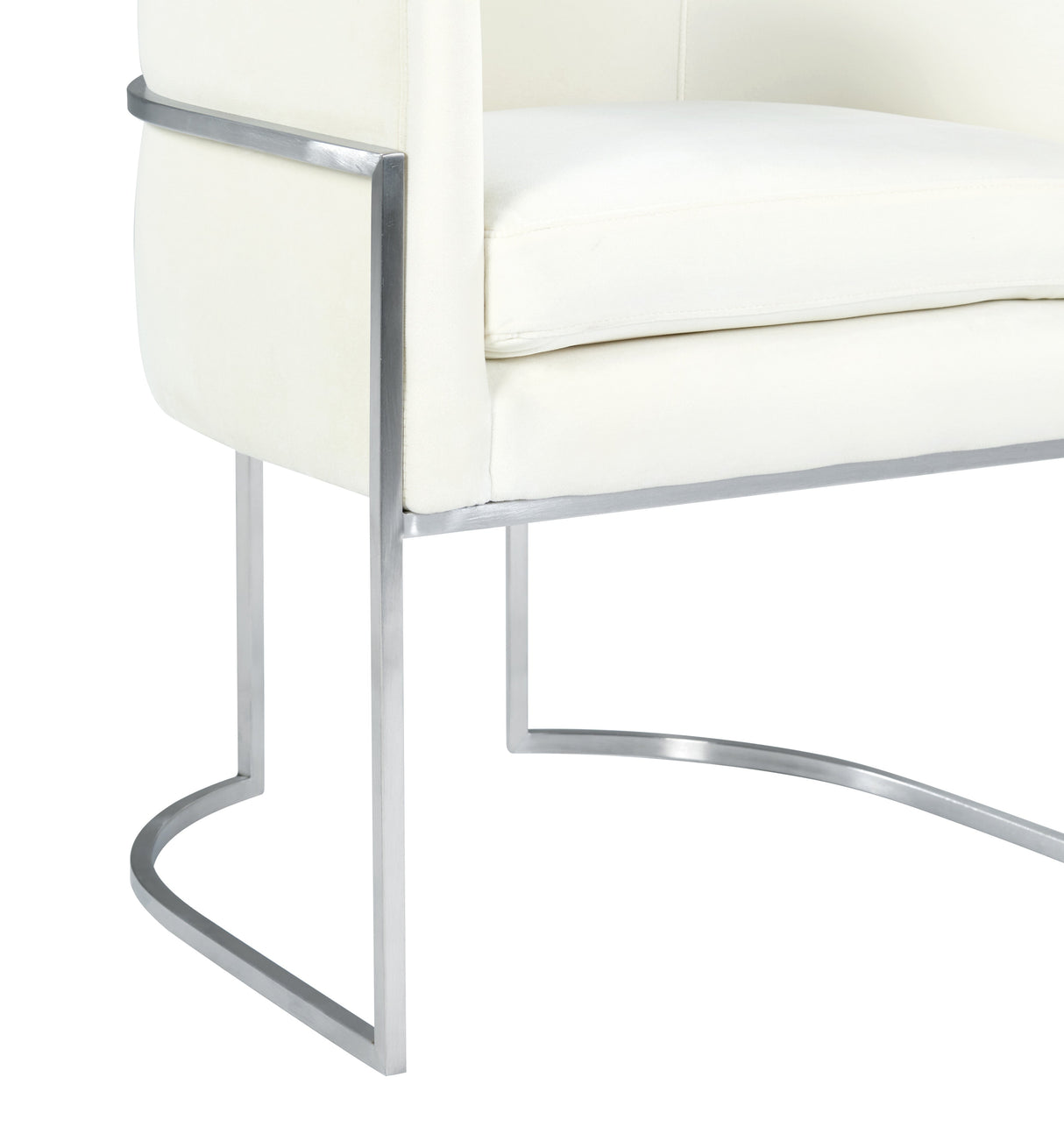 Giselle Velvet Dining Chair with Silver Base by Inspire Me! Home Decor by TOV Furniture at Eve Furniture