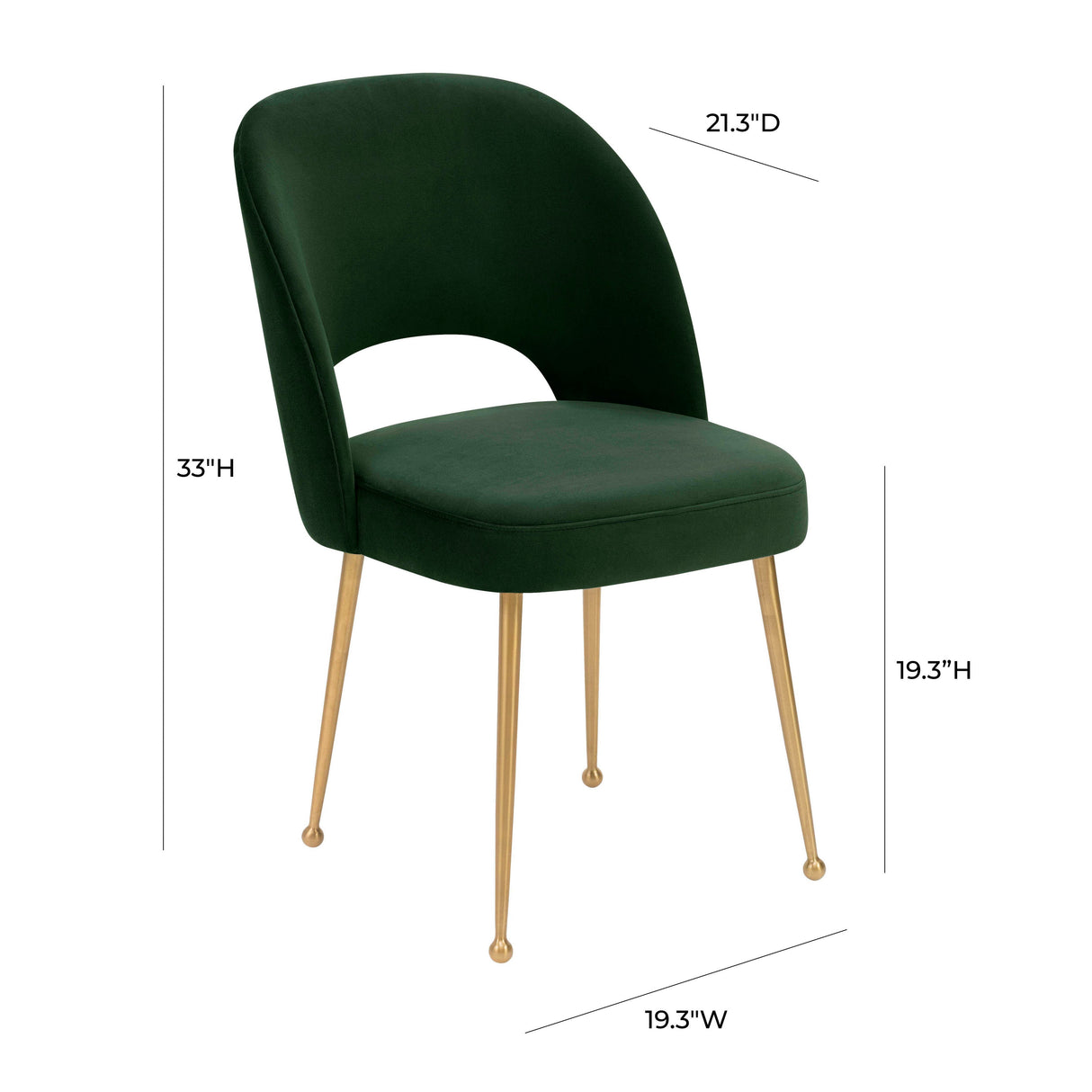 Swell Velvet Dining Chair by TOV Furniture at Eve Furniture