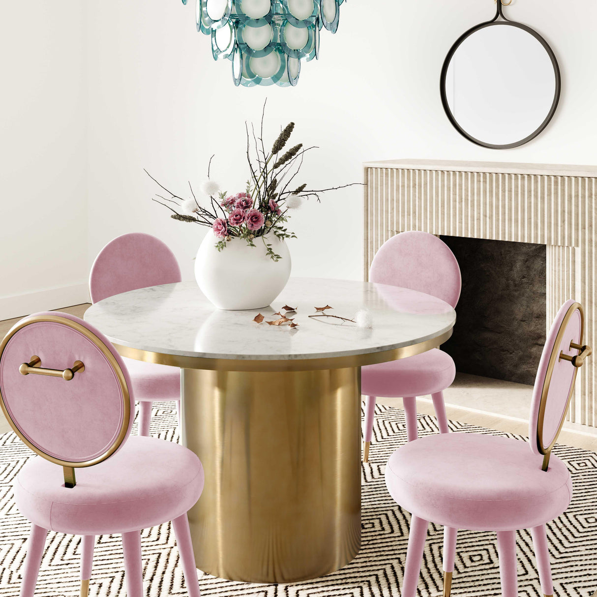 Kylie Velvet Dining Chair by TOV Furniture at Eve Furniture