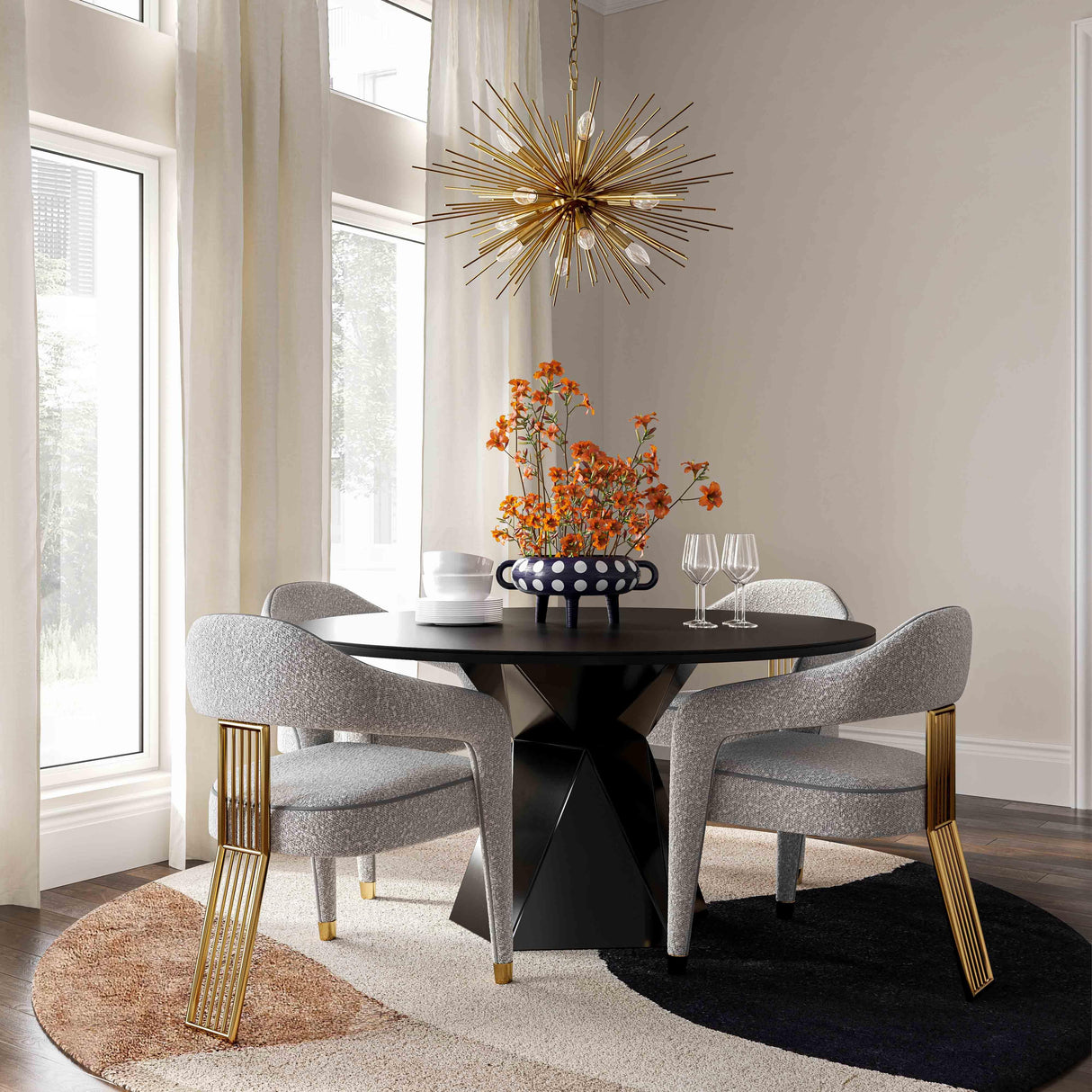 Corralis Performance Boucle Dining Chair by TOV Furniture at Eve Furniture