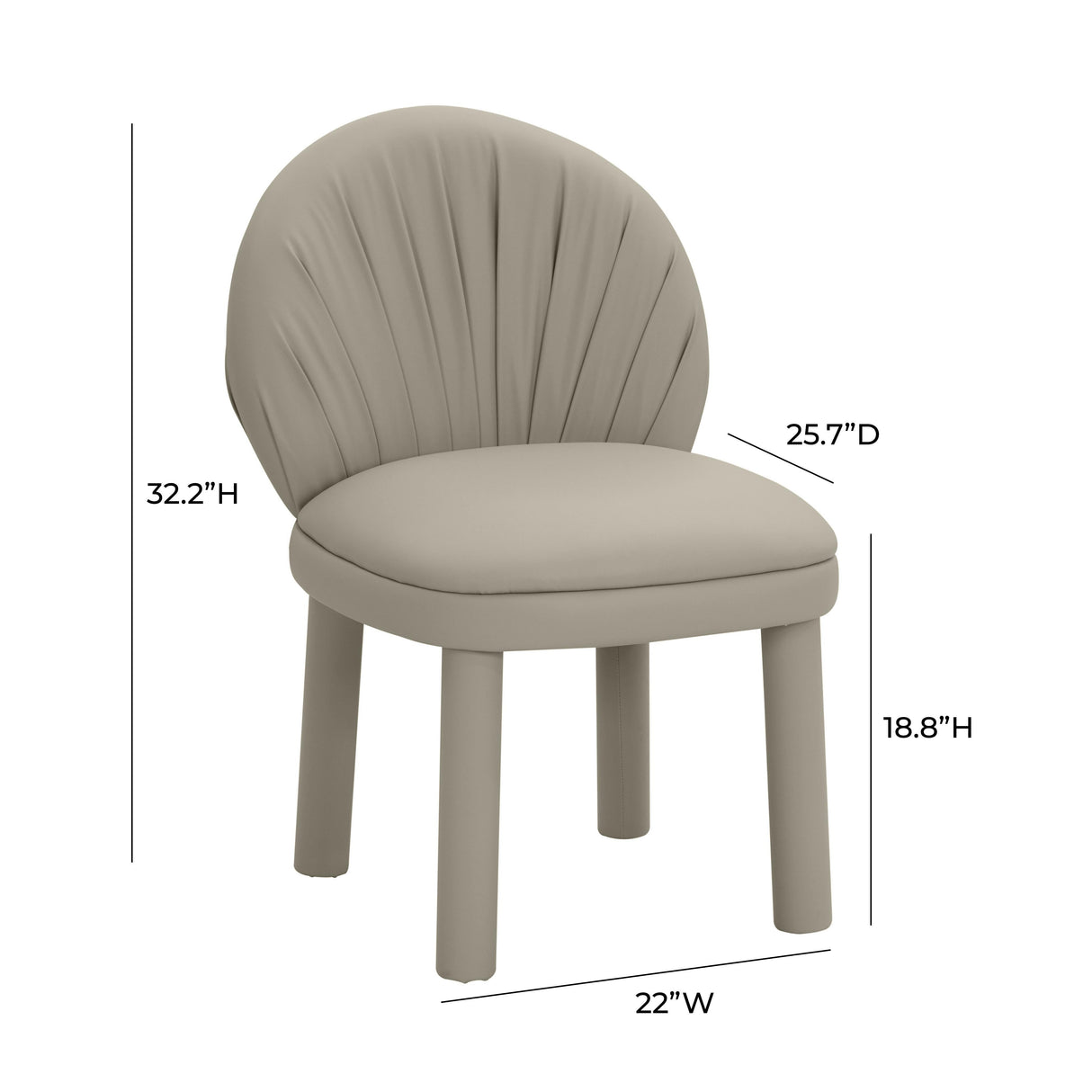 Aliyah Performance Vegan Leather Dining Chair by TOV Furniture at Eve Furniture