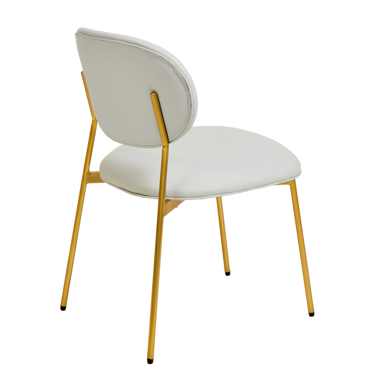 McKenzie Performance Vegan Leather Stackable Dining Chair - Set of 2 by TOV Furniture at Eve Furniture